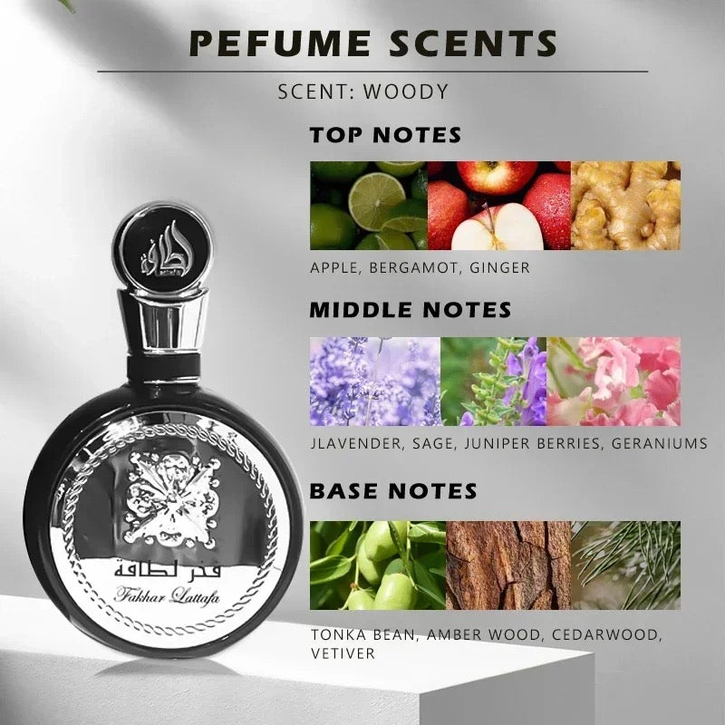 Lattafa/Oriental Woody Fragrance,Fruity Floral Fragrance,100ml