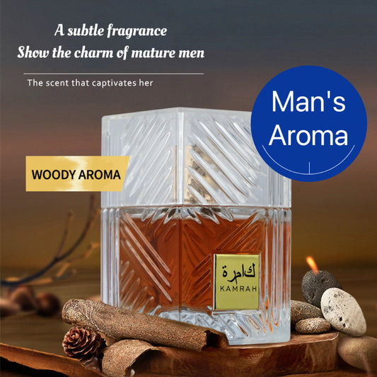 Lattafa/KHAMRAH/EDP,Men's perfume,Long-lasting fragrance,woody fragrance